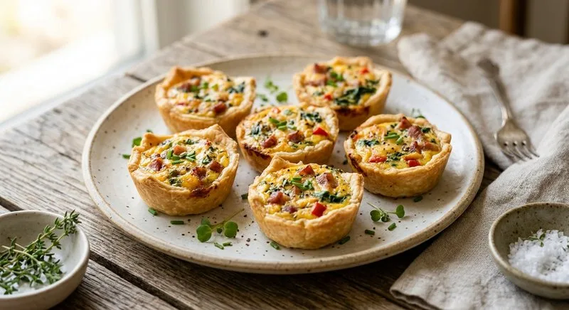 Gluten-Free Mini Quiches in GF Crust