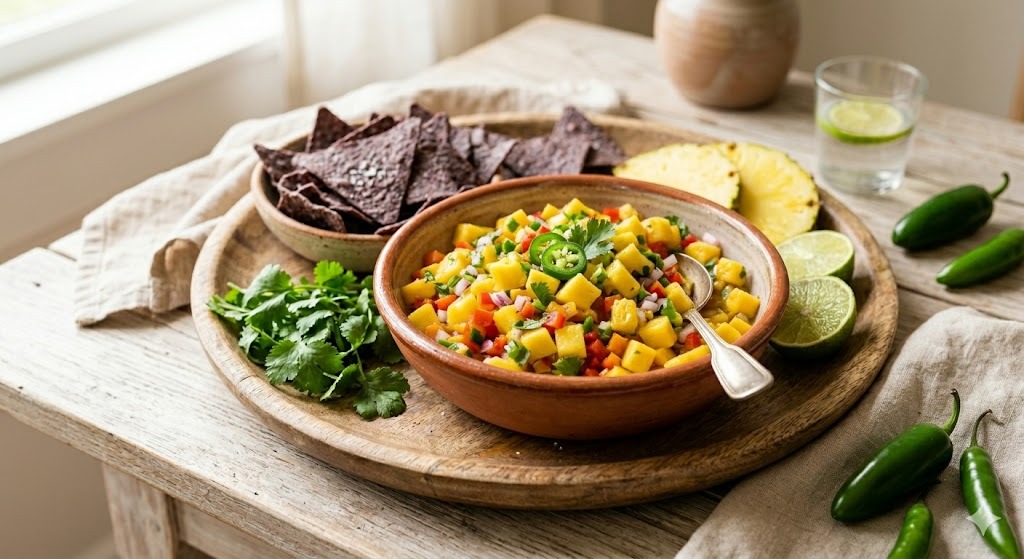 Gluten-Free Pineapple Salsa — party and appetizers recipe, serves 8