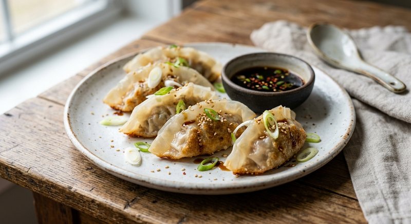 Gluten-Free Potstickers in Rice Wrapper — party and appetizers recipe, serves 8