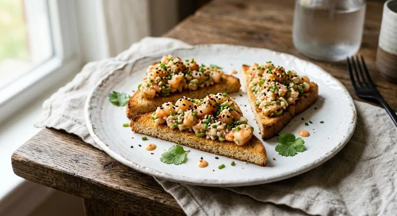 Gluten-Free Shrimp Toast on Bread
