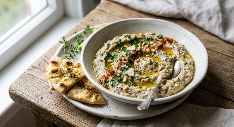 Gluten-Free Smoked Eggplant Dip — party and appetizers recipe, serves 8