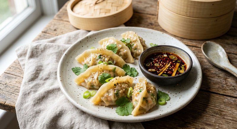 Gluten-Free Steamed Dumplings — party and appetizers recipe, serves 8