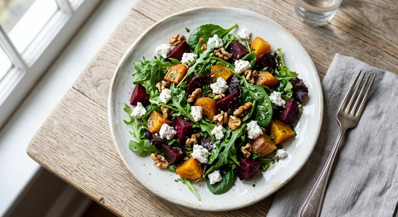 Gluten-Free Beet and Goat Cheese Salad — salads and sides recipe, serves 4