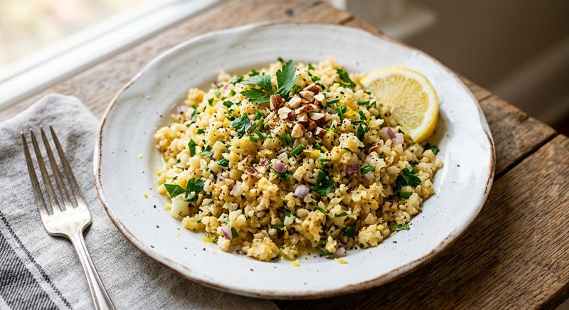 Gluten-Free Cauliflower Rice — salads and sides recipe, serves 4