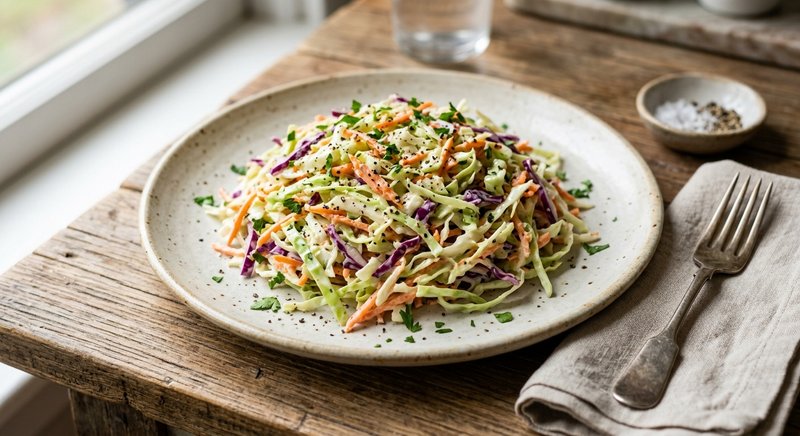 Gluten-Free Classic Coleslaw — salads and sides recipe, serves 4