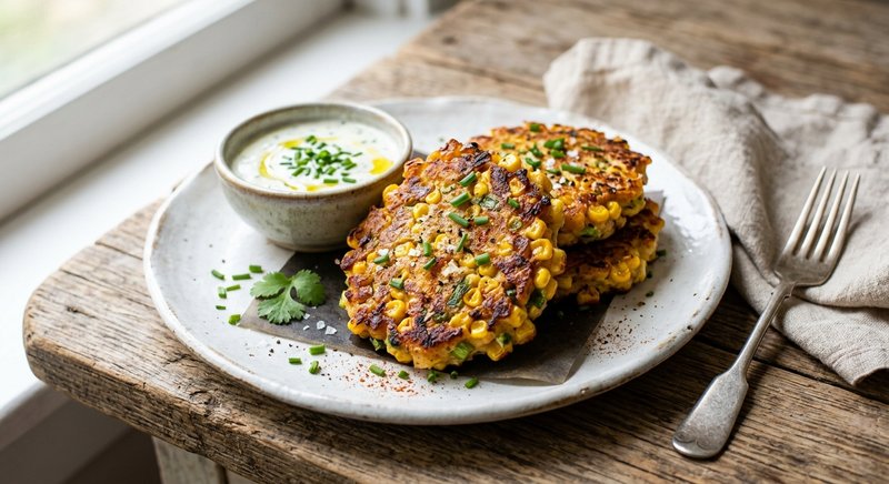 Gluten-Free Corn Fritters — salads and sides recipe, serves 4