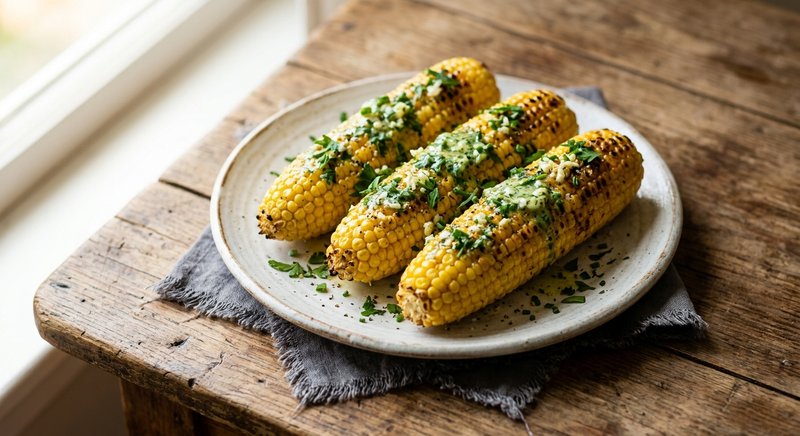 Gluten-Free Corn on the Cob with Herb Butter — salads and sides recipe, serves 4