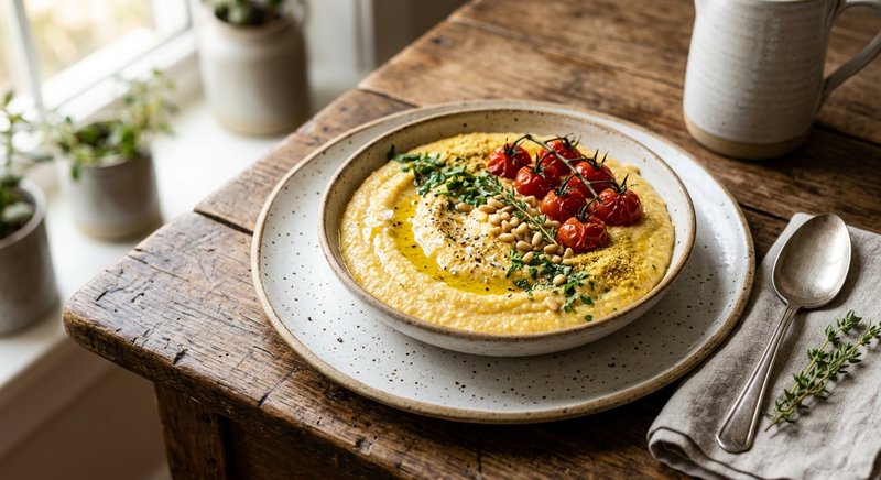 Gluten-Free Creamy Polenta — salads and sides recipe, serves 4