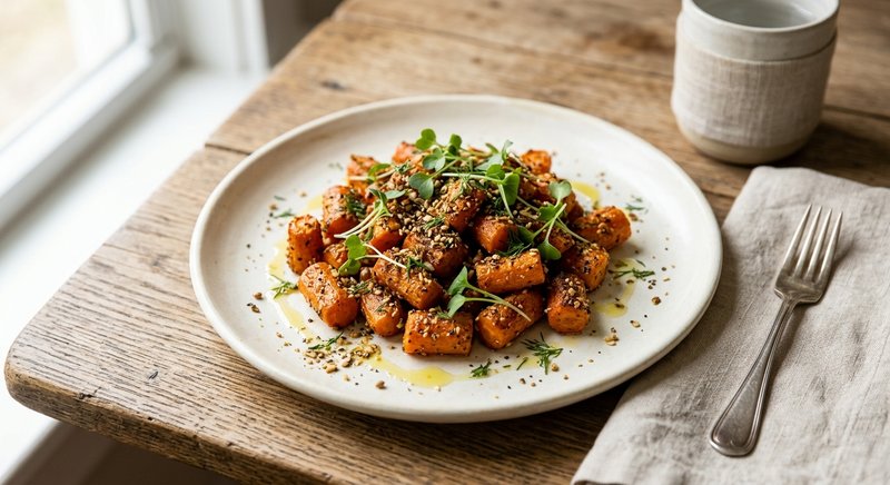 Gluten-Free Dukkah-Crusted Carrots — salads and sides recipe, serves 4