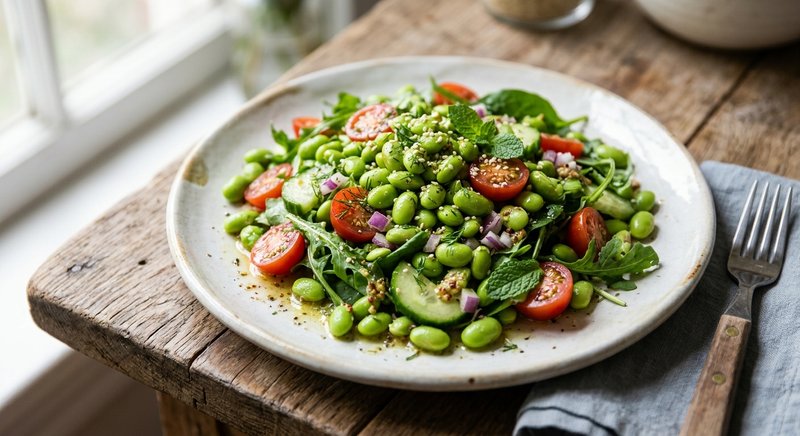 Gluten-Free Edamame Salad — salads and sides recipe, serves 4