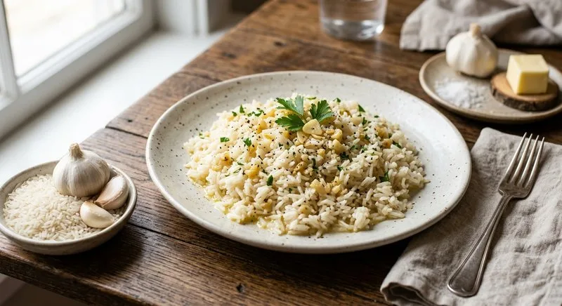 Gluten-Free Garlic Butter Rice