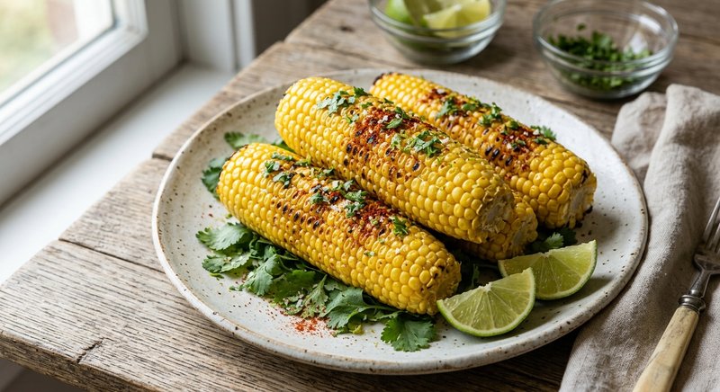 Gluten-Free Grilled Corn — salads and sides recipe, serves 4
