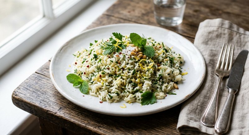 Gluten-Free Jasmine Rice with Herbs — salads and sides recipe, serves 4