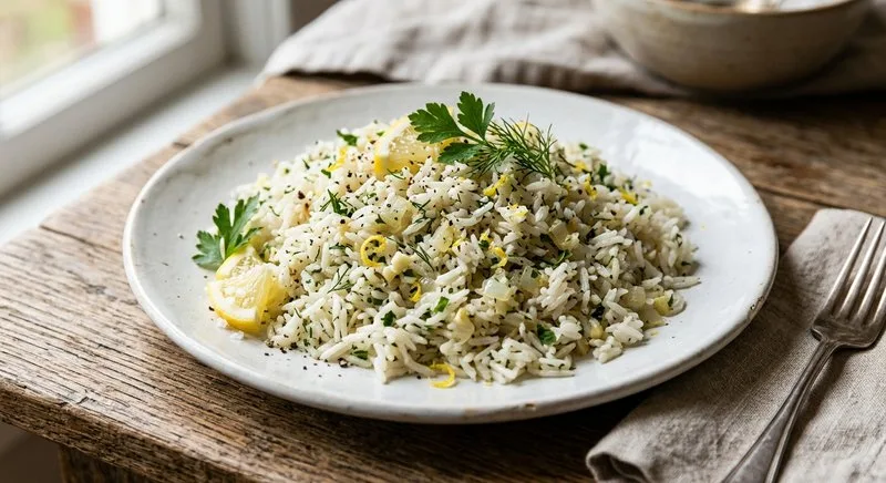 Gluten-Free Lemon Herb Rice Pilaf