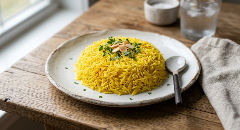 Gluten-Free Saffron Rice — salads and sides recipe, serves 4