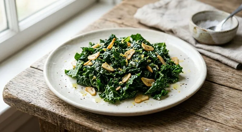 Gluten-Free Sauteed Kale with Garlic