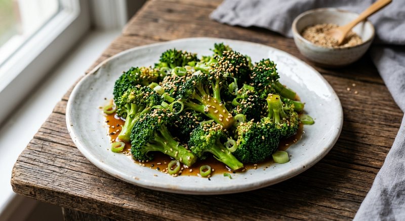 Gluten-Free Sesame Broccoli — salads and sides recipe, serves 4