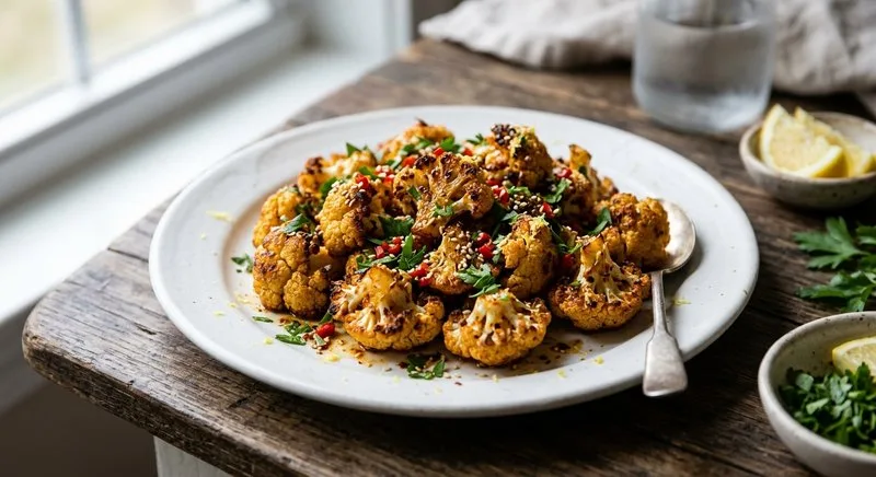 Gluten-Free Spicy Roasted Cauliflower