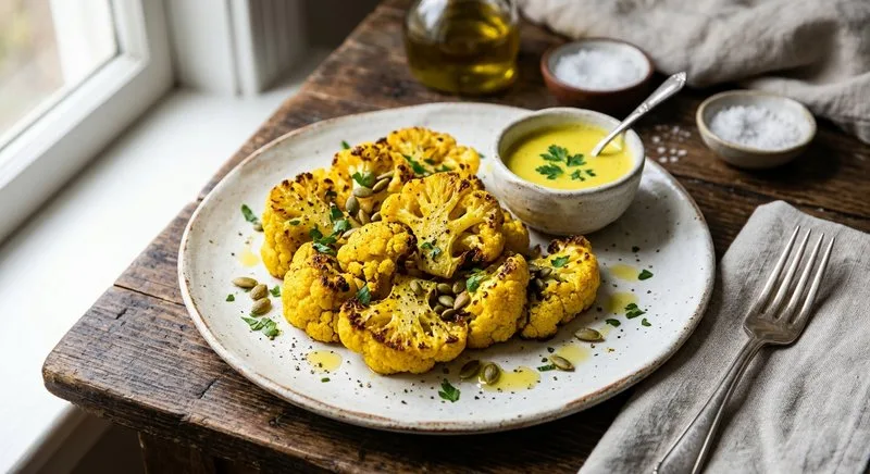 Gluten-Free Turmeric Roasted Cauliflower
