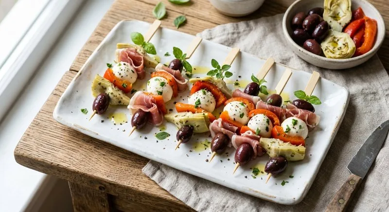 Gluten-Free Antipasto Skewers