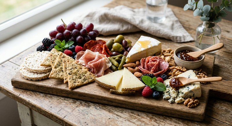 Gluten-Free Cheese and Charcuterie Board — snacks recipe, serves 4