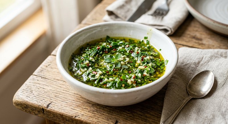 Gluten-Free Chimichurri Sauce — snacks recipe, serves 4