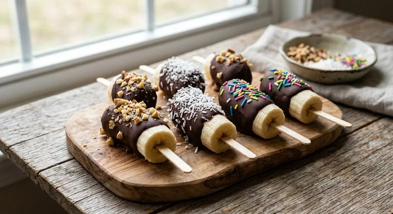 Gluten-Free Chocolate Dipped Bananas