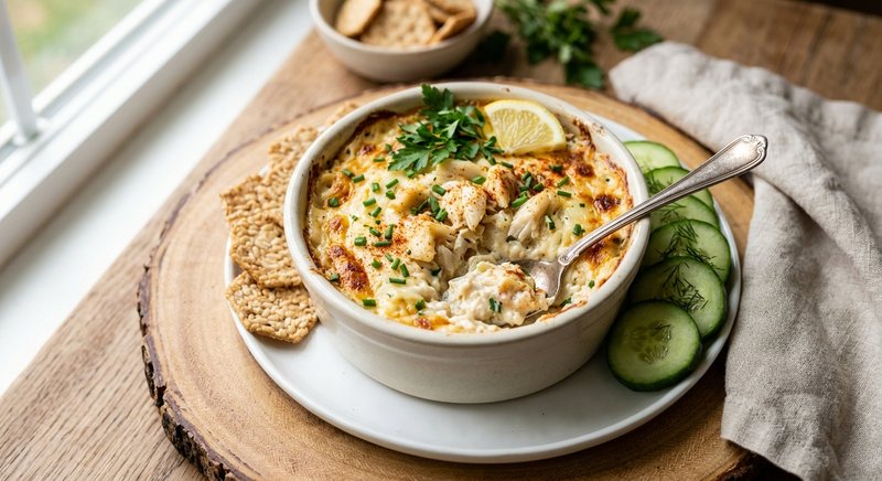 Gluten-Free Crab Dip — snacks recipe, serves 4