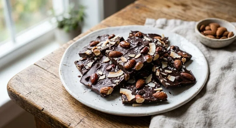 Gluten-Free Dark Chocolate Almond Bark
