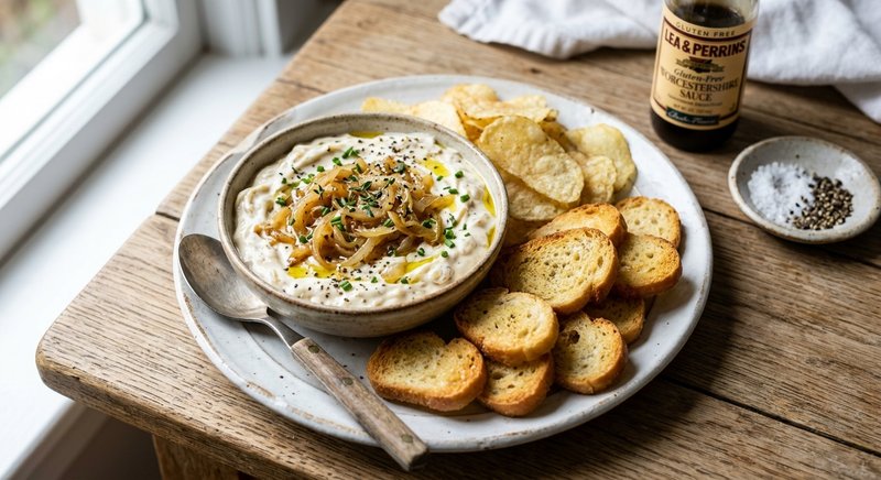 Gluten-Free French Onion Dip — snacks recipe, serves 4