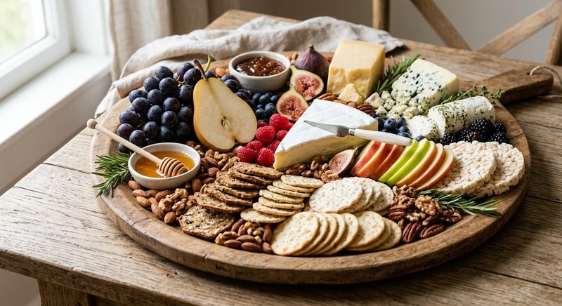 Gluten-Free Fruit and Cheese Board — snacks recipe, serves 4