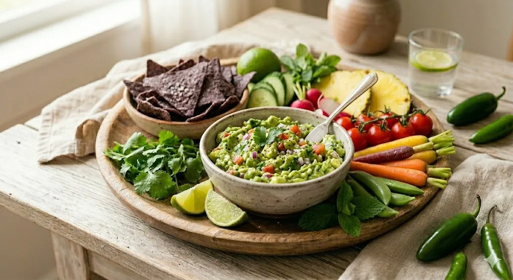 Gluten-Free Guacamole with Corn Chips