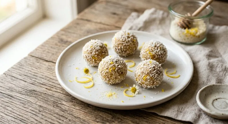 Gluten-Free Lemon Coconut Bliss Balls