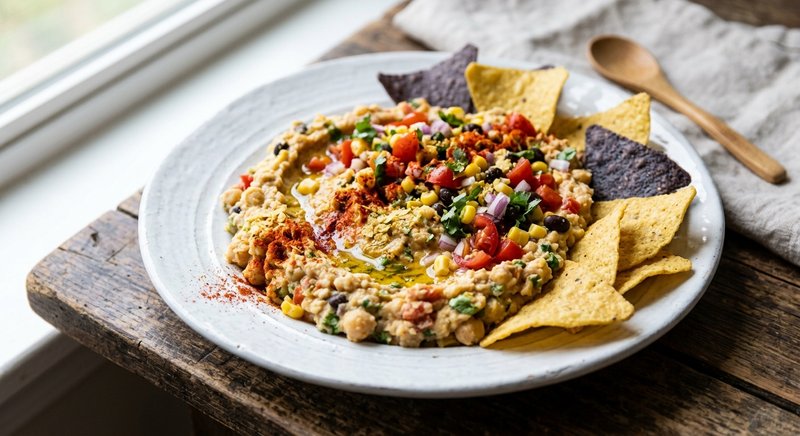 Gluten-Free Loaded Corn Chip Dip — snacks recipe, serves 4