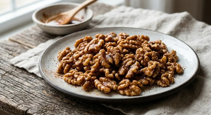 Gluten-Free Maple Cinnamon Walnuts