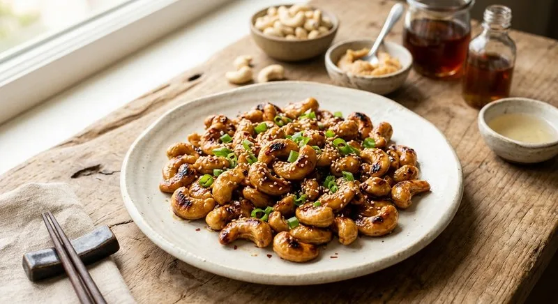 Gluten-Free Miso Glazed Cashews