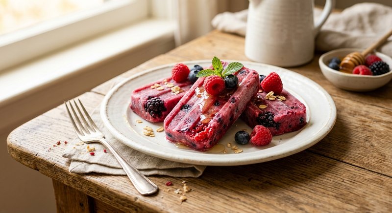 Gluten-Free Mixed Berry Frozen Bars — snacks recipe, serves 4