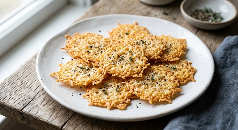 Gluten-Free Parmesan Crisps — snacks recipe, serves 4