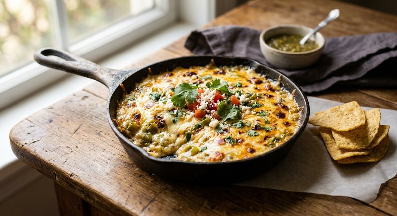 Gluten-Free Queso Fundido — snacks recipe, serves 4