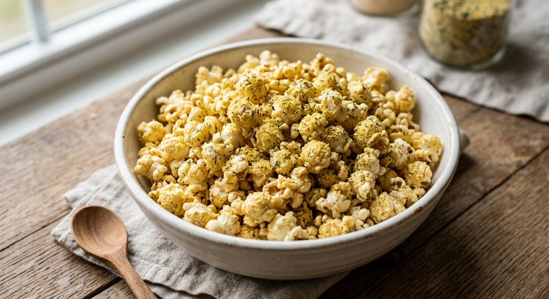 Gluten-Free Ranch Popcorn — snacks recipe, serves 4
