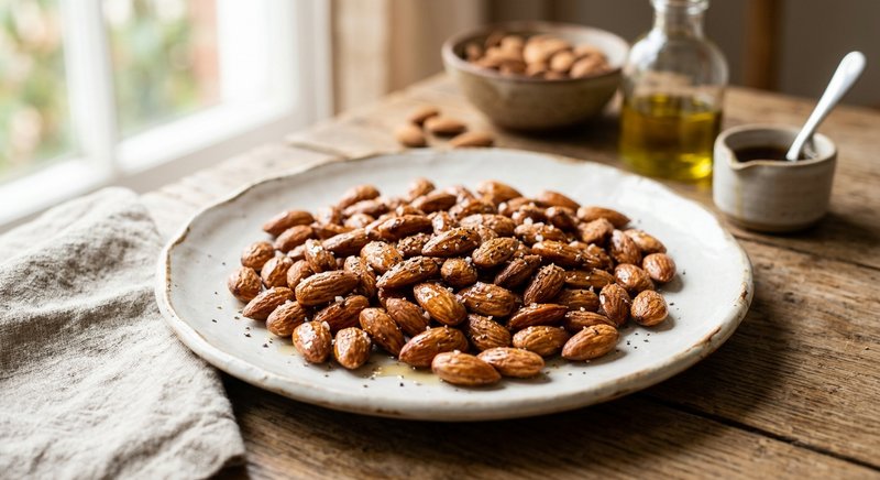 Gluten-Free Roasted Almonds — snacks recipe, serves 4