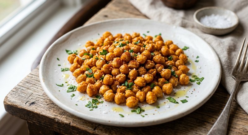 Gluten-Free Roasted Chickpeas — snacks recipe, serves 4