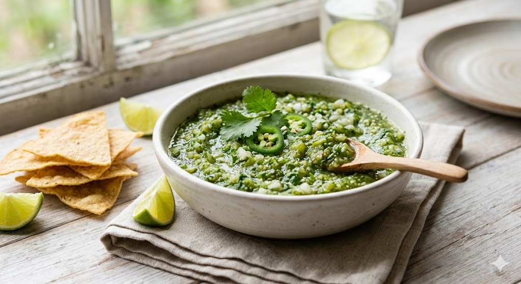Gluten-Free Salsa Verde — snacks recipe, serves 4