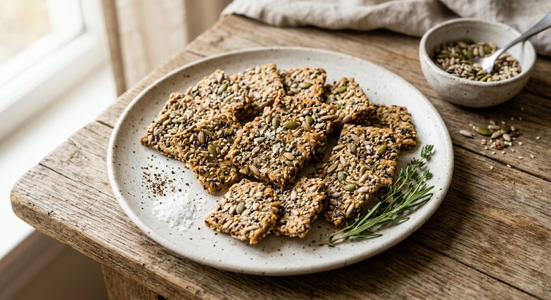 Gluten-Free Seed Crackers — snacks recipe, serves 4