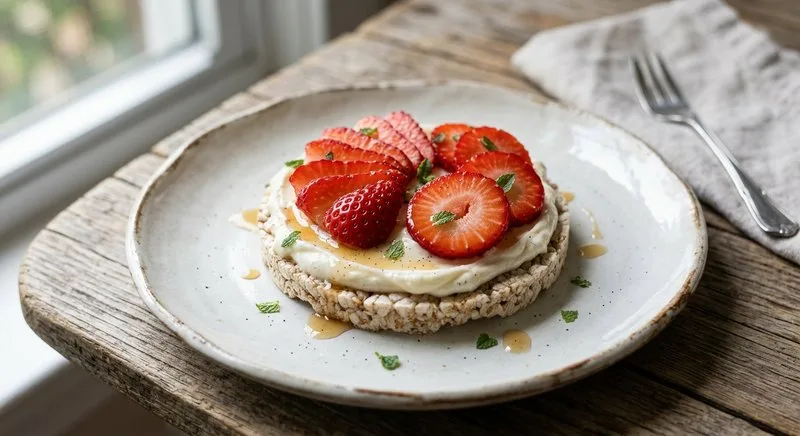 Gluten-Free Strawberry Cream Cheese Rice Cake