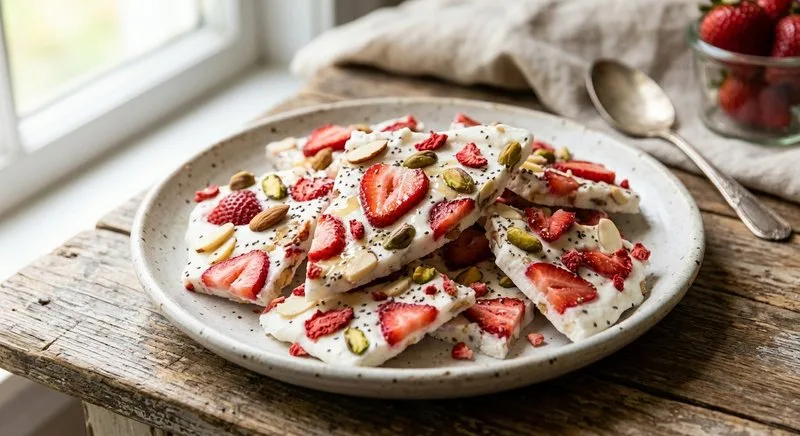 Gluten-Free Strawberry Yogurt Bark