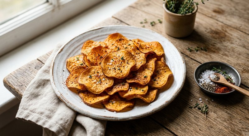 Gluten-Free Sweet Potato Chips — snacks recipe, serves 4