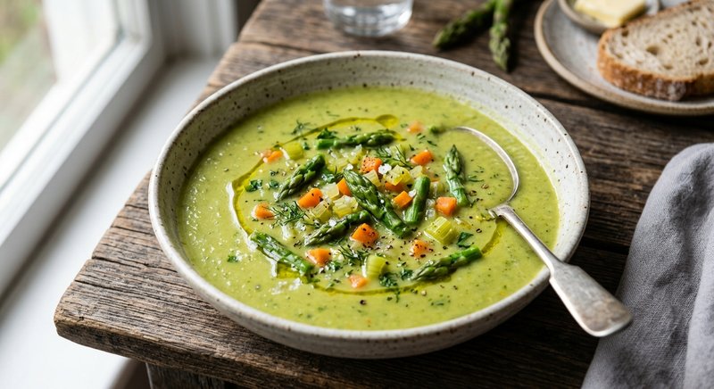 Gluten-Free Asparagus Soup — soups and stews recipe, serves 4