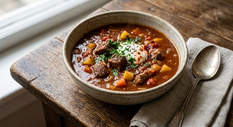 Gluten-Free Austrian Gulaschsuppe — soups and stews recipe, serves 4