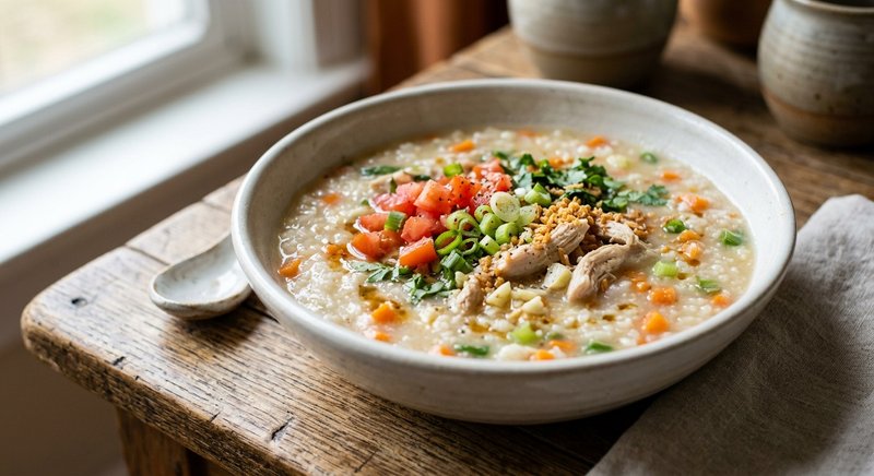 Gluten-Free Cantonese Congee — soups and stews recipe, serves 4